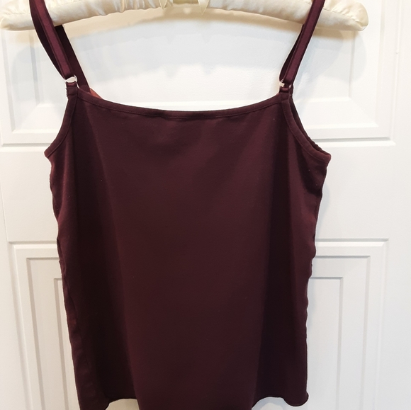 Jean Paul Berlin Maroon Tank with Silk Trim - Picture 4 of 4